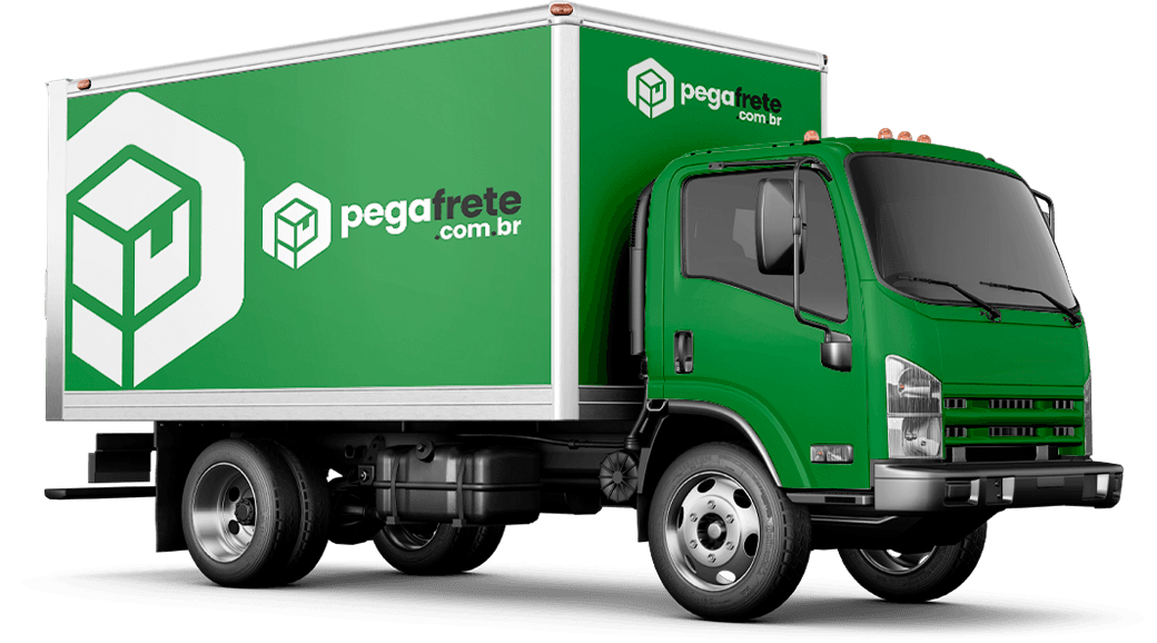 Caminhão verde ilustrativo